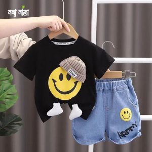 Baby T-shirt and Denim Pant Combo Set