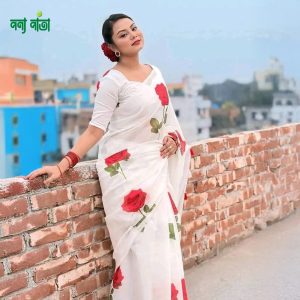 Elegant Chanderi Silk Saree (Without Blouse Piece)