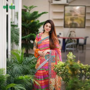 Digital print sharee with blause pics