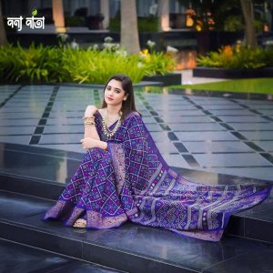 Batik silk sharee with blause pics