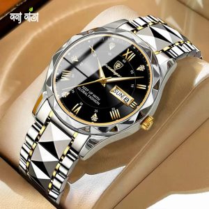 POEDAGAR 615 Diamond Cut Watch For Men