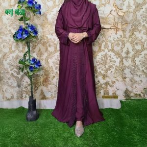 Embroidery Borka with Hijab