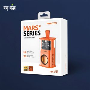 Share Now RECCI RSK-W30 Transparent Wireless Speaker with RGB Light- Orange Color