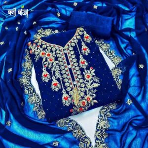 Embroidary Georjet Three Piece
