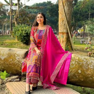 Georgette Readymade Three Piece